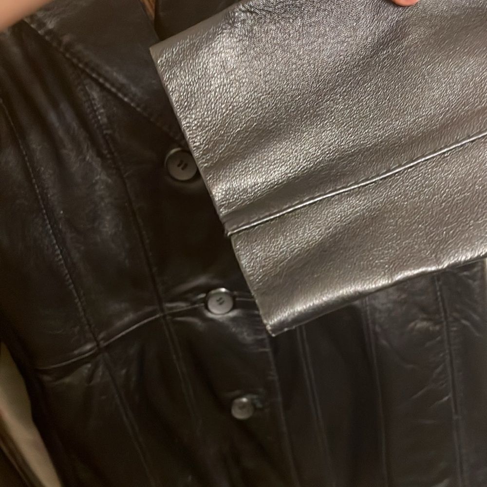 Leather Structured Jacket - Picture 5 of 14